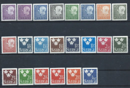 Suède N°465/80** (MNH) 1961/68 - Roi Gustave VI Adolphe Et Couronne - Neufs