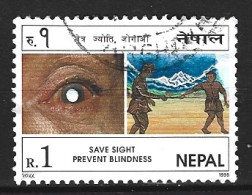 NEPAL. N°641 Oblitéré De 1998. Cécité. - Behinderungen