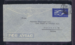 Gc8345 PORTUGAL "hélice" Air Mail Cover Postal Stationery Mailed Zurich »Suisse - Cartas & Documentos