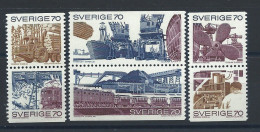 Suède N°665/70** (MNH) 1970 - Commerce Et Industrie - Unused Stamps