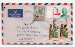 - Lettre MADRAS (Chennai / Inde) Pour RUEIL-MALMAISON (France) 22.12.1991 - Bel Affranchissement Philatélique - - Covers & Documents