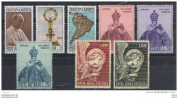 VATICANO:  1968  ANNATA  CPL. -  8  VAL. N. -  SASS. 461/66 + P.A. 53/54 - Full Years