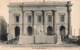 FRANCE - Saumur - Le Théâtre Et Le Monument  Des Combattants De La Grande Guerre - Carte Postale Ancienne - Saumur