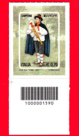 Nuovo - MNH - ITALIA - 2014 - Europa - Strumenti Musicali - Zampogna - Bagpipe - 0,70 - Cod. A Barre 1590 - Codici A Barre