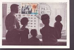 BELGIQUE CARTE MAXIMUM NUM.YVERT 1361 75 ANS DE LA PUBLICATION ENCYCLIQUE - 1961-1970