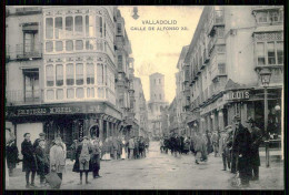 VALLADOLID - Calle De Alfonso XII.( Ed.Fototipia De Hauser Y Menet / L. J.)  Carte Postale - Valladolid