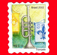 BRASILE - Usato - 2002 - Strumenti Musicali - Tromba - Trompete  - 0.10 - Oblitérés