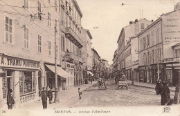 FRANCE - Menton - Vue Générale De L'avenue Félix Faure - Animé - Carte Postale Ancienne - Menton