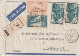 Guinée Lettre Recommandée Conakry Pour Le Togo 1941 - Briefe U. Dokumente