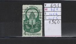 PRIX FIXE Obl 691 YT 786 MIC 1156 SCO 1155 GIB Congrès Forestier Forestry 1960 Etats Unis 58A/09 - Used Stamps