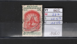 PRIX FIXE Obl 692 YT 787 MIC 1157 SCO 1156 GIB Cloche De L'indépendance 1960 Etats Unis 58A/09 - Gebraucht