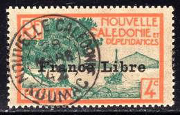 New Caledonia 1941 4c With "France Libre" Opt Very Fine Used SG235 - Oblitérés