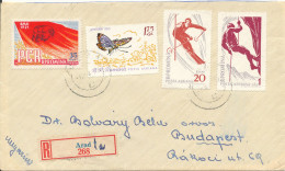 Romania Registered Cover Sent To Hungary Arad 9-8-1961?? - Lettres & Documents