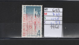 PRIX FIXE Obl 693 YT 788 MIC 1158 SCO 1157 GIB Obélisque 1960 Etats Unis 58A/09 - Gebraucht