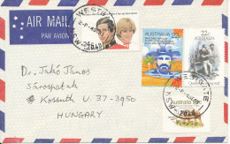 Australia Air Mail Cover Sent To Hungary 4-9-1981 With More Topic Stamps - Briefe U. Dokumente