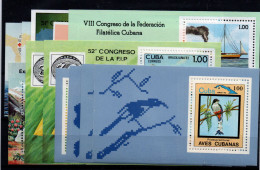 Cuba (Hojas Bloque) Nº 69, 71/73, 76/79. Año 1981/83 - Hojas Y Bloques