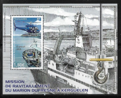 CN27 - TAAF F1012 De 2022** Bloc Feuillet - Ravitaillement Des Kerguelen Par Le " Marion Dufresne." - Unused Stamps