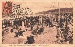 FRANCE - Deauville - Plage Fleurie - L'heure Du Bain - Animé-  Carte Postale Ancienne - Deauville