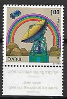 ISRAEL.  1972.     Y&T  N°497 *  Avec Tabs.    Station  /  Satellites. - Unused Stamps (with Tabs)