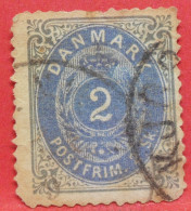 N°16 - 2 Sk - Année 1870 - Timbre Oblitéré Danemark - - Oblitérés