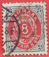 N°25 - 8 Ore - Année 1875 - Timbre Oblitéré Danemark - - Used Stamps