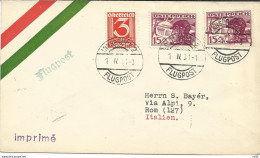 Innsbruck/Roma Del 1.4.31 - Aerogramma Con Volo - Storia Postale (Posta Aerea)