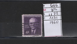 PRIX FIXE Obl  696 YT 802  MIC 1172 SC0 1171 GIB John Foster Dulles 1960 Etats Unis 58A/09 - Usados