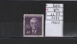 PRIX FIXE Obl  696 YT 802  MIC 1172 SC0 1171 GIB John Foster Dulles 1960 Etats Unis 58A/09 - Usados