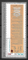 ISRAEL.   1973.  Y&T N° 518 * Avec Tabs.  Feuillet Journée De  L' Indépendance. - Blocks & Sheetlets