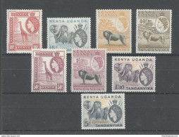 1954-59 Kenya Uganda Tanganyika - Stanley Gibbons N. 167- 80 - Elisabetta II- 8 Valori Di 16 - Serie Non Completa - MNH* - Andere & Zonder Classificatie