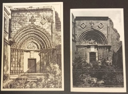 Coppia Cartoline Ragusa Ibla Portale Di S. Giorgio 1985 E 1935 (BV28) Come Da Foto Spedizione Con Corriere Tracciabile - Ragusa