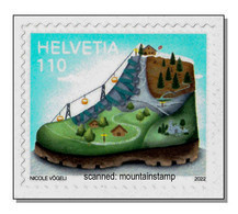 Switzerland 2022 (3/2022) Wandern - Hiking - Mountains . Shuhe - Cable Car - Shoes - Chaussures - MNH ** - Unused Stamps