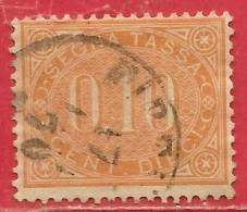 Italie Taxe/segnatassa N°2 10c Jaune-brun 1869 O - Segnatasse