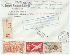 3 LETTRES PAR AVION 1939 / 47 - Briefe U. Dokumente