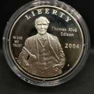 1 DOLLAR BE ARGENT 2004 P THOMAS ALVA EDISON USA / PROOF SILVER - Unclassified