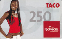 TARJETA DE ANGOLA DE 250 UNITS - TACO DE MOVICEL - Angola