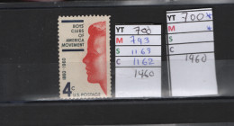 PRIX FIXE *  700 YT 793 MIC 1163 SCO 1162 GIB Clubs De Jeunes 1960 Etats Unis 58A/09 - Unused Stamps