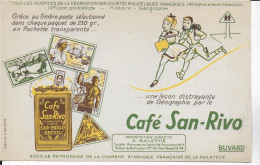 Buvard Annees  50's  NEUF CAFE SAN RIVO TIMBRES - Caffè & Tè