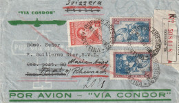 Argentine Lettre Recommandée Pour La Suisse 1938 - Brieven En Documenten