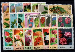 Cuba Nº 1377/82, 1794/98, 2625/30, 2833/9. Año 1970/88 - Nuovi