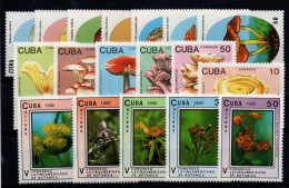 Cuba Nº 2823/9, 2907/12, 3035/9. Año 1988/90 - Neufs