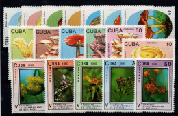 Cuba Nº 2823/9, 2907/12, 3035/9. Año 1988/90 - Nuevos