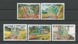 St Tome E Principe 1993 Trains  Y.T. 1162/1166  (0) - Sao Tome Et Principe