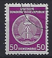 Germany (DDR) 1957-60 Dienstmarken B (o) Mi.40y A Y (Type 2 /13x12.5) - Oblitérés