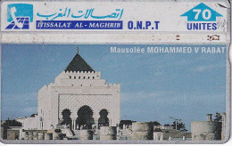 TARJETA DE MARRUECOS DE 70 UNITES MAUSOLEE MOHAMMED V RABAT (310E) - Marokko