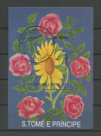St Tome E Principe 1993 Flowers S/S Y.T. BF 144  (0) - Sao Tome Et Principe