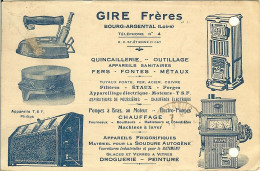 42 BOURG ARGENTAL GIRE CARTE DE COMMANDE A GALLAND - Bourg Argental