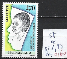 MAYOTTE 58 ** Côte 1.80 € - Unused Stamps