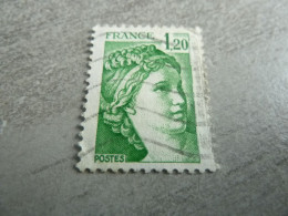 Sabine De Gandon - 1f.20 - Yt 2101 - Vert - Oblitéré - Année 1980 - - 1977-1981 Sabine De Gandon