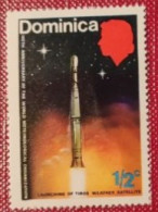 GRAN BRETAGNA DOMINICA  1973 ANNIVERSARY OF THE WORLD METEOROLOGICALORGANIZATION NEW - Dominica (...-1978)